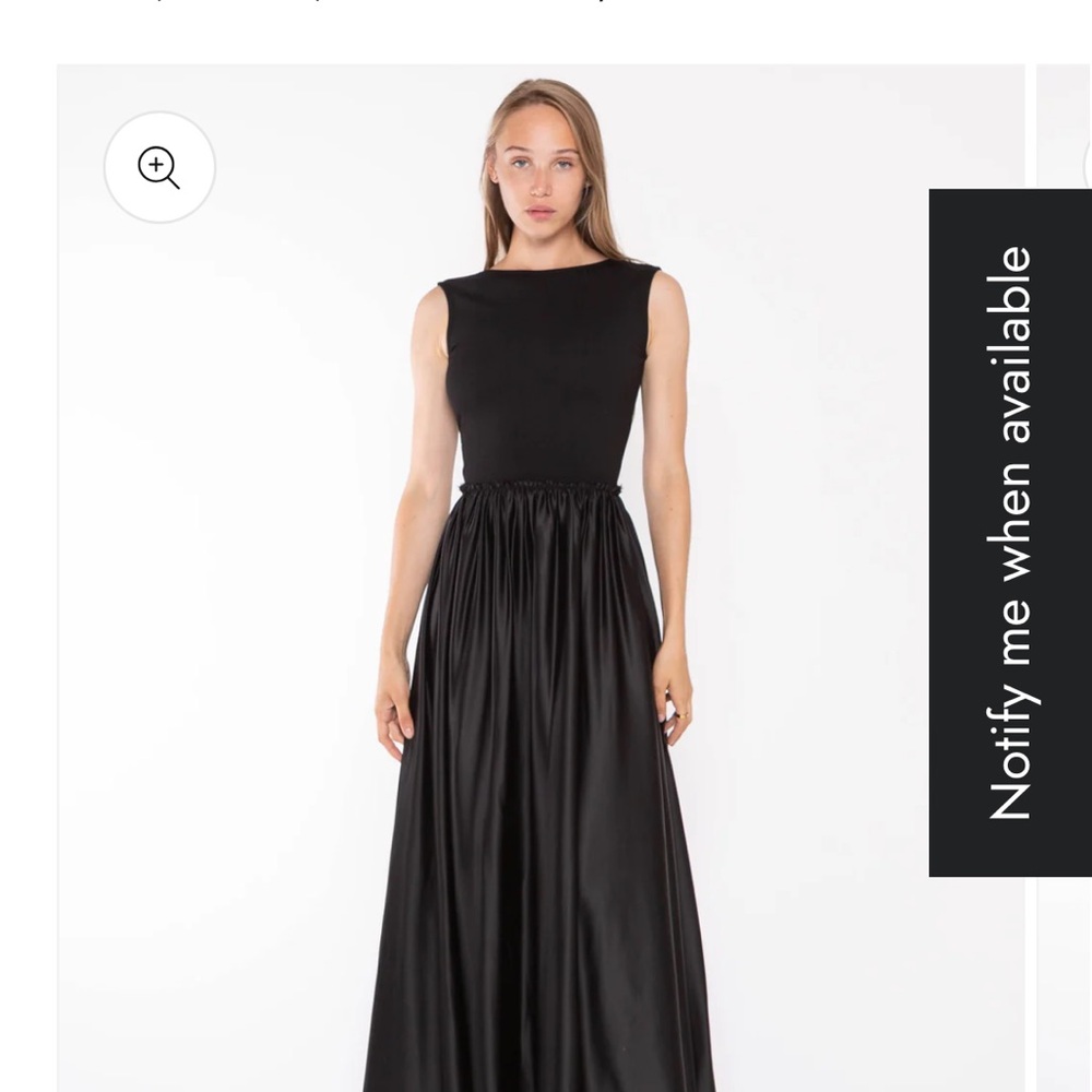 Ripley Rader Black Satin Ashley Dress